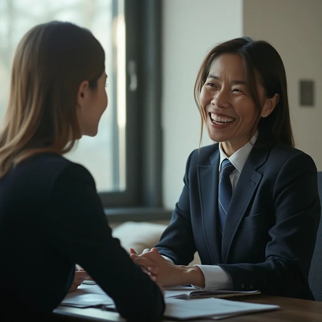 Consultant presenting to a group of clients